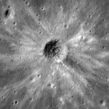 crater rays moon
